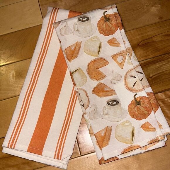 Fall Dish Towels set of Two! - Picture 1 of 4